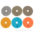 4 inch 3 Step wet diamond Polishing Pad